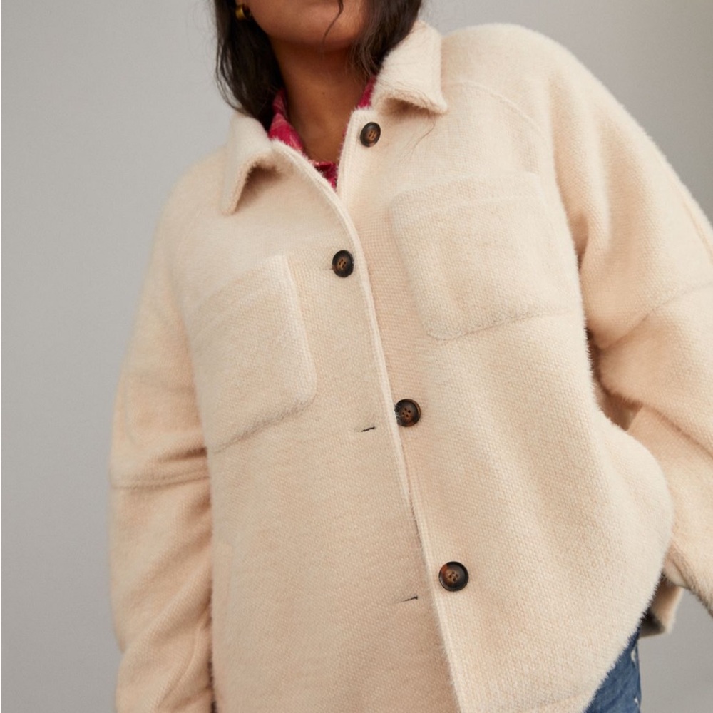 Anthropologie Charley Cozy Shirt Jacket